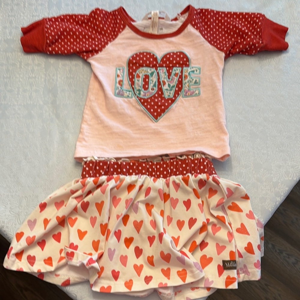 Red and Pink Heart Love Outfit